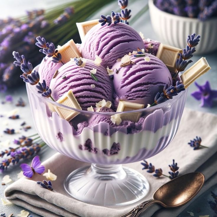Helado de uva con chocolate blanco